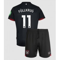 West Ham United Niclas Fullkrug #11 Vonkajší Detský futbalový dres 2024-25 Krátky Rukáv (+ trenírky)